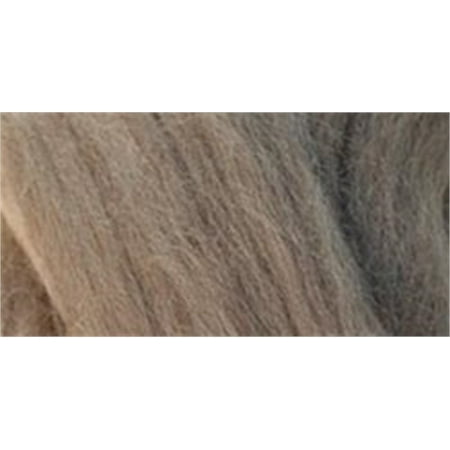 Natural Wool Roving .3oz-Oatmeal, Pk 3, Clover
