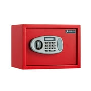 AdirOffice Red 0.5 cu. ft. Steel Digital Locking Security Safe