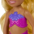 thumbnail image 2 of Barbie Dreamtopia Chelsea Mermaid Small Doll with Removable Hair Accessory, Wavy Blonde Hair & Ombre Tail, Bends at Waist, 2 of 5