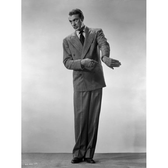 Gary Cooper Pointing the Back of Hand Photo Print (24 x 30)