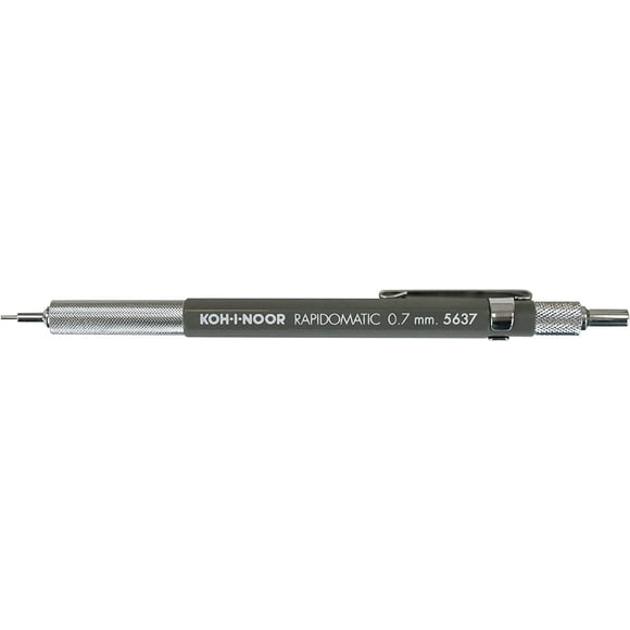 Koh-I-Noor Rapidomatic Mechanical Pencil.7mm Plomb, Gris, 1 Chiffre (Pack de 1) (5637)