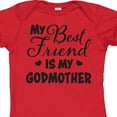 thumbnail image 4 of Inktastic My Best Friend is My Godmother with Hearts Boys or Girls Baby Bodysuit, 4 of 5