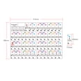 thumbnail image 2 of Riwcyla Colored Piano Keyboard Stickers for 37/ 49/ 61/ 88 Keyboards Removable Transparent for Beginners Piano Practice Learning, 2 of 4
