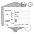 thumbnail image 2 of JEMIP EVO 2.5 Mid-Tower ATX Gaming PC Case, Black, Tempered Glass Panels, 7 ARGB Fans Included, 2 of 6