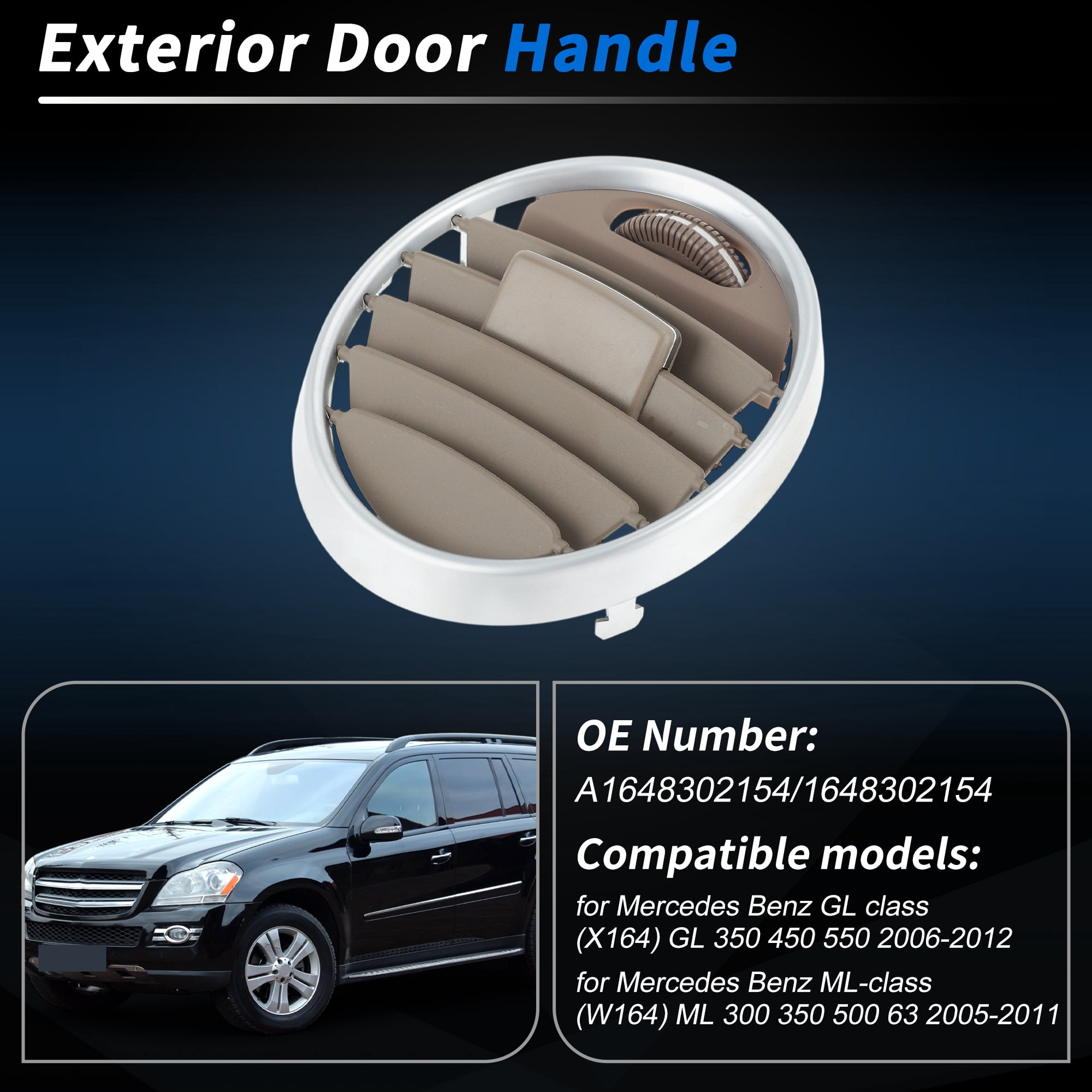 Unique Bargains AC Air Vent Grill for mercedes X164 GL GL450 W164 ML300 350 Middle
