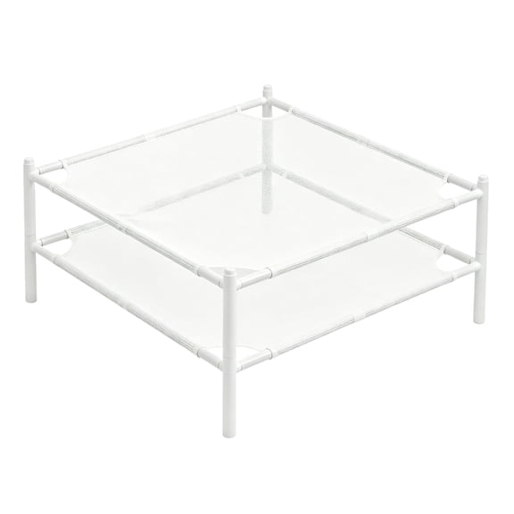 2-Pack Portable Clothes Drying Rack, Stackable Mesh Lay Flat Dryer