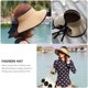 thumbnail image 2 of GOOHOCHY 1pc verano sombrero de paja protección sol protección al aire libre sombrero sombrero, 2 of 7