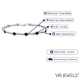 thumbnail image 5 of Vir Jewels 0.55 CTTW Black And White Diamond Tennis Bracelet .925 Sterling Silver Rhodium Female, 5 of 7