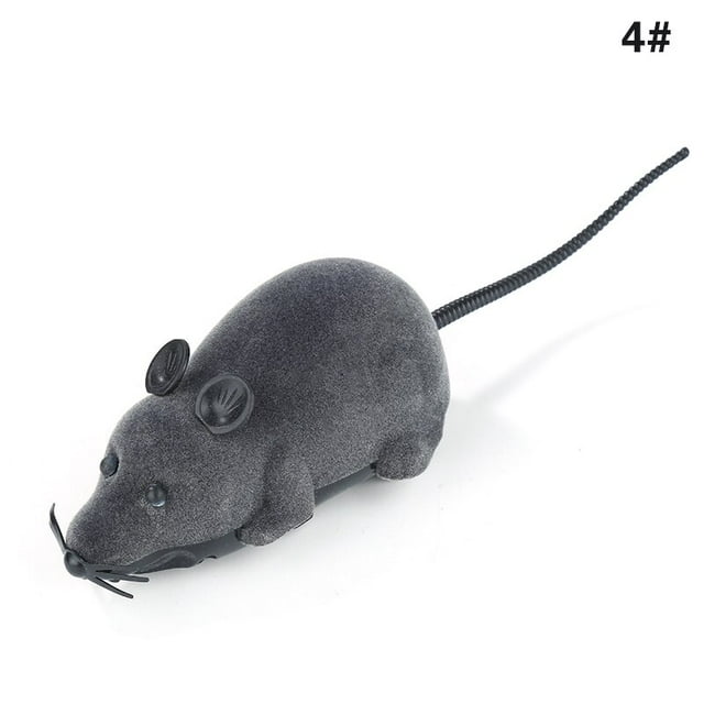 Remote Control Cat Toy Simulation Mouse Funny Cute Cat Toys Wireless Controlled Pet Cat Electronic Mouse Rat Mice Toy For Kitten