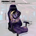 thumbnail image 2 of Whosucclay Butterfly Moon Flower Marble Print Gaming Chair Cover Stretchable Rotating Desk Chair Protector Cover with Armrest Slipcovers Washable Slipcover for Office & Gaming Chairs, 2 of 8