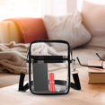 thumbnail image 2 of Clear Crossbody Bag under $5! Xqxayjr Clear Crossbody Bag Stadium Approved, PVC Transparent Tote Bag for Concert Sports, Security Check Compliant Purse, 2 of 3