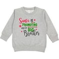 thumbnail image 2 of Inktastic Santa is Promoting Me to Big Brother Toddler Sweatshirt, 2 of 4