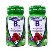 Vitafusion B-12 1000 mcg Energy Support Supplement, 60 ea (Pack of 2)