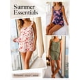 thumbnail image 5 of Anygrew Womens Pajama 2 Piece Ruffle Cami Pajama Set Soft Summer Lounge Set Comfy Cute Shorts Sleepwear Bridal Pajama With Pockets, 5 of 9
