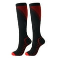 thumbnail image 3 of Men Women Outdoor Sports Football Soccer Running Nylon Compression Calf Socks-Green,L/XL, 3 of 5