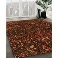 thumbnail image 2 of Ahgly Company Indoor Square Patterned Mahogany Brown Area Rugs, 3' Square, 2 of 6