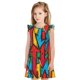 thumbnail image 1 of Fotbe Colorful Arrow Graffiti Pattern Vestido de Dormir para Niñas de 3 a 10 Años, Mangas Cortas, Estilo Princesa, Pijama Camisón con Mangas Voladas-Medium, 1 of 6