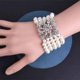 thumbnail image 4 of Pulseras para mujer Pulseras de perlas multicapa para mujer Joyería de perlas Pulsera de perlas Pulseras de diamantes de imitación de cristal, 4 of 5