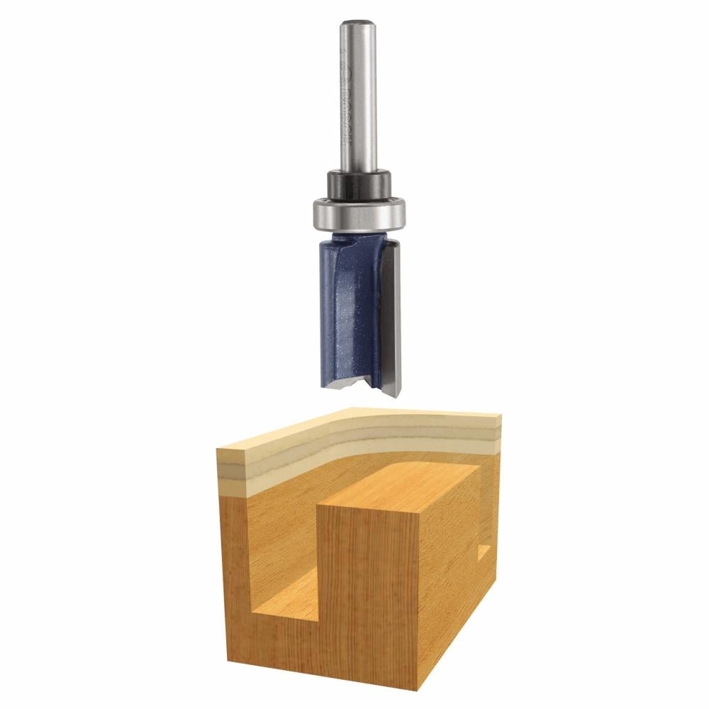 Bosch 1/2-in Carbide Tipped Double Flute Straight Router Bit 85242M for sale online 