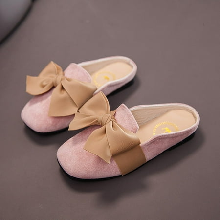 

Simplmasygenix Kids Shoes Clearance Boys Girls Slippers Non-slip Cute Flat Bottom Children Infant Baby Fashion Bowknot Slipper Casual Sandals