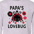 thumbnail image 4 of Inktastic Valentine's Day Papa's Lovebug Long Sleeve Youth T-Shirt, 4 of 5