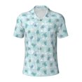 thumbnail image 2 of Daiia Sea Turtle Pattern Men’s Polo Shirts,Solid Deck Shirt,Classic Fit, Breathable Cotton Polo for Casual and Sport Wear-Small, 2 of 7