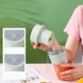 thumbnail image 3 of Vaso Exprimidor Eléctrico, Vaso Exprimidor Portátil, Ligero, A Prueba De Fugas, 6 Cuchillas, 350 Ml, USB Con Cordón De Paja Para Frutas, Verduras, Nueces, Para El Hogar, Para, 3 of 7