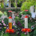 thumbnail image 2 of 1PCS Bird Feeder 200Ml Plastic Feeders for Outdoors, with Built-In Ant Guard-Circular Perch with 5 Feeding Ports, 2 of 5