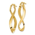 thumbnail image 2 of 14K Polished Left and Right Eternity Hoop Earrings, 2 of 2