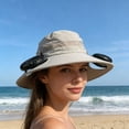 thumbnail image 3 of Gardening Hat For Women,Solar Powered Fan Hat Bucket Hat Fan,Gifts for Him Father Dad Husband,Fishing Essentials for Women Men Camping Hiking Beach Gardening - Gray, 3 of 6