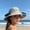 Gray, variant on Solar Powered Fan Sun Hat, UPF 50+ Wide Brim Fishing Hat with Dual Built-in Fans, Foldable Breathable Bucket Hat, Solar Cooling Sun Protection Hat, for Hiking Camping Gardening Beach Outdoor Work