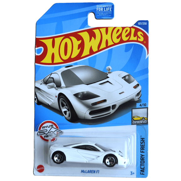 Hot Wheels McLaren F1, Factory Fresh 4/10 [white] 107/250