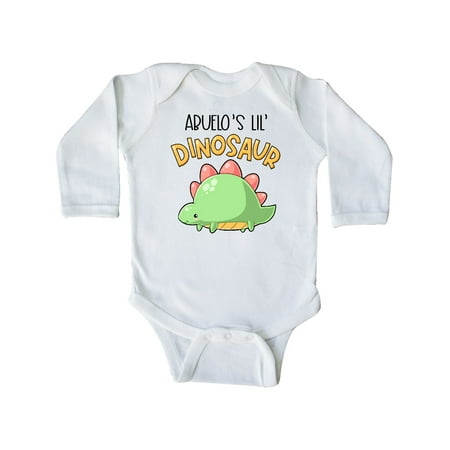 

Inktastic Abuelo s Lil Dinosaur with Cute Stegosaurus Gift Baby Boy or Baby Girl Long Sleeve Bodysuit