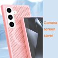 thumbnail image 6 of for Samsung Galaxy S25+ Plus (Not S25) Cooling Case with Magnetic Ring, Hard PC Slim Cellular Hole Heat Dissipation Mesh Breathable Hollow Honeycomb Case for Samsung Galaxy S25 Plus SR-Pink, 6 of 8