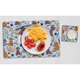 thumbnail image 4 of Printtoo Personalized Placemat & Coaster Set For Kids Toddlers,Birthday Gift For Boys,Gift For Girls,Cats-11x17 Inch, 4 of 6