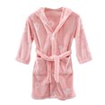 thumbnail image 1 of ZACPNCV Girls Fleece Robe Boys Hooded Bathrobe Soft Flannel Robe For Kids Pink 3-12 Years, 1 of 6