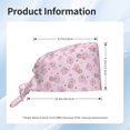 thumbnail image 5 of Salouo Cute Pig Print Adjustable Working Caps,1 Pcs Working Hats Elastic Scrub Hats Elastic Tie Back Hats Unisex Nurse Scrub Cap Nurse Hats ,One Size, 5 of 7