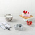 thumbnail image 3 of Met Lux 6 x 6 x 2 Inch Straight-Sided Baking Tin, 12 Heart Shaped Cake Pan - Oven-Ready, Freezable, Anodized Aluminum Heart Baking Pan, Greaseproof, For Valentine’s Day Cakes, 3 of 4