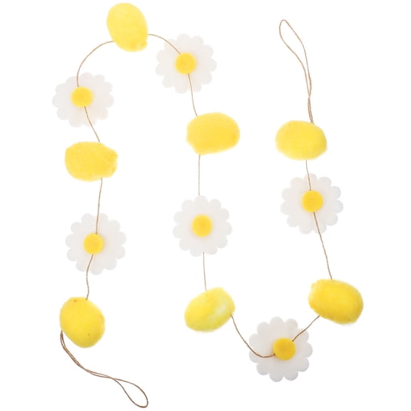 UPOUART Colorful Wool Felt Flower Garland Banner for Spring Party, Home Decoration, Seasonal Events, Celebrations and Festive Decor