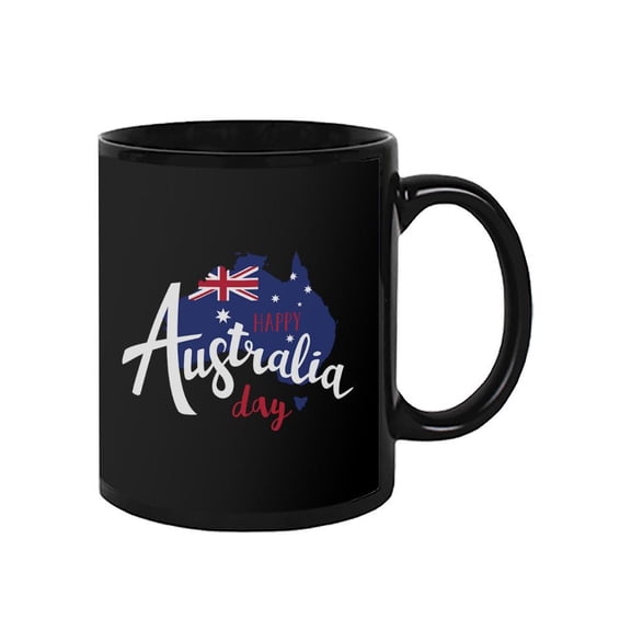 Happy Australia Day Country Flag Mug - Image by Shutterstock,