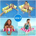 thumbnail image 4 of Hamaca para piscina Tiwisses 4 en 1 de Pool Floats con malla inferior, paquete de 2, 4 of 7