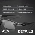 thumbnail image 2 of Oakley OO9188 Flak 2.0 XL Rectangle Shaped Polarized Sunglasses for Men - Includes Official Eyewear Kit - Steel Frame with Prizm Black Lens, 2 of 6