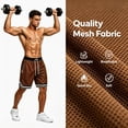 thumbnail image 5 of Chiccall Mens Oversized Basketball Shorts Lightweight Quick Dry Breathable Active Shorts Big Elastic Waist Drawstring Gym Workout Shorts with Zipper Pockets Sizes S-5XL, 5 of 5