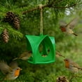 thumbnail image 4 of Hanging Bird Feeder for Outside, Mesh Tube Feeder with Hinged Lid for Wild Birds, Easy to Fill and Clean, Durable Plastic Birdfeeder for Garden, Yard, Porch or Tree Branch, 4 of 6