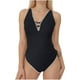 thumbnail image 2 of Trajes de baño de una pieza para mujer, conjuntos de bikini sin espalda con tirantes ajustables a la moda de color sólido para mujer, traje de baño para mujer, 2 of 4