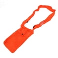 thumbnail image 1 of Soporte para botella de agua Bolsa de botella de agua de malla portátil con correa de hombro ajustable para ejercicio físico al aire libre Naranja fluorescente, 1 of 12