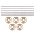thumbnail image 2 of 3D Printer T8x8  Screw, 5 Set High Tensile Strength Trapezoidal  Screw Brass Nut Practical  For Carving Machine, 2 of 8