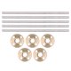 thumbnail image 2 of Tuerca De Latón Con Tornillo Trapezoidal, Juego De 5 Tornillos T8x8 Para Impresora 3D De Bajo Ruido Y Precisión Para Máquina De Tallado, 2 of 7
