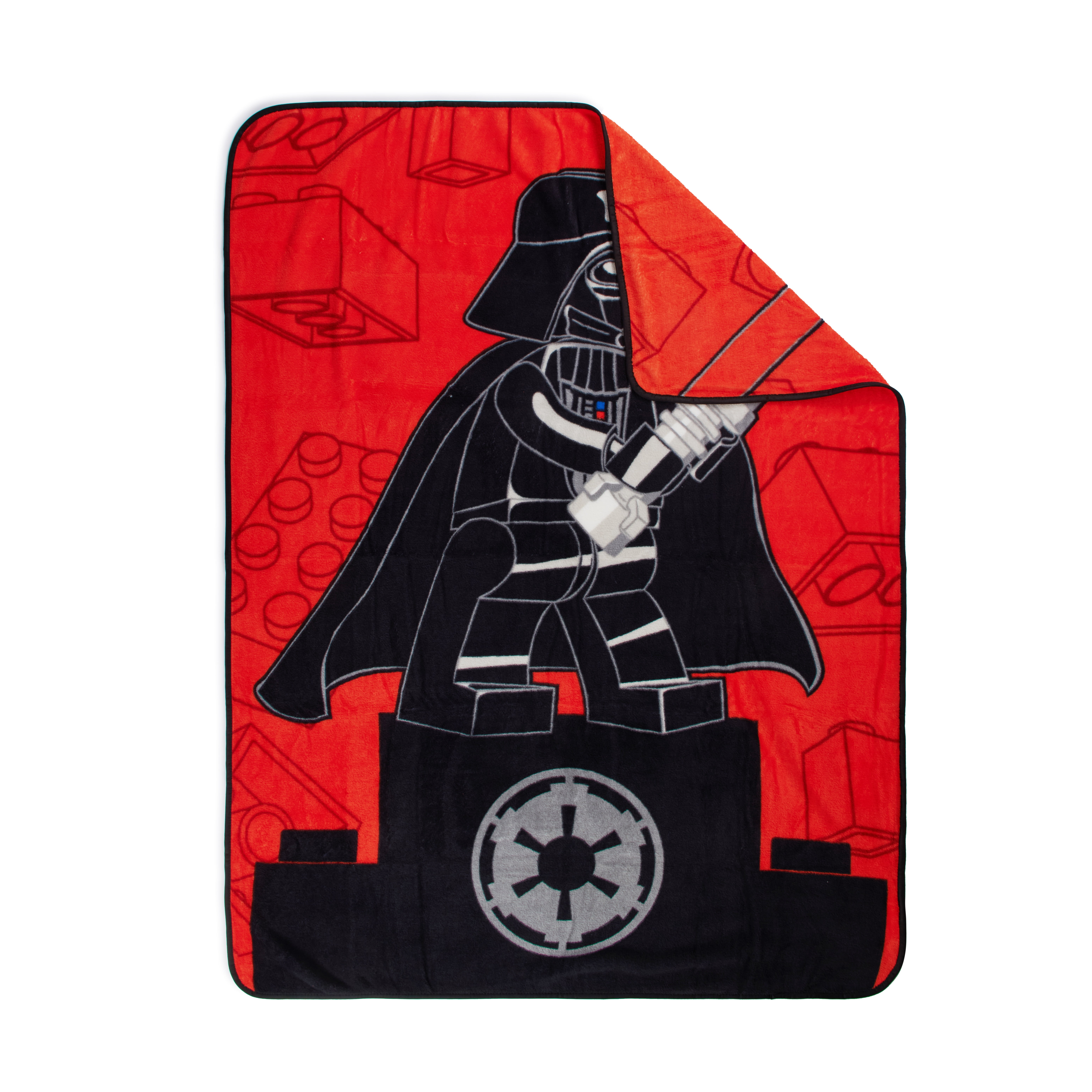 LEGO® Star Wars Kids Throw Blanket, Soft Coral Fleece, Red, 46" x 60"