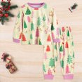 thumbnail image 2 of ORT Kids Christmas Pajamas Xmas Print Graphic Sleepwear Toddler Girls Boys Xmas Graphic Holiday Pjs Sets, 2 of 9